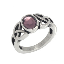 Women Jewelry 316l Stainless Steel Heart Knot Ring